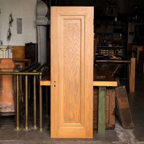 #3830 24x74 1 Panel Interior Oak Door image 4