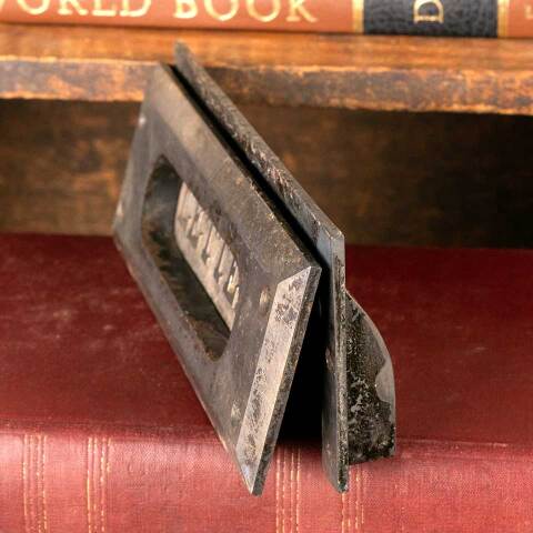 #38390 Antique LETTERS Door Mail Slot Hardware image 4