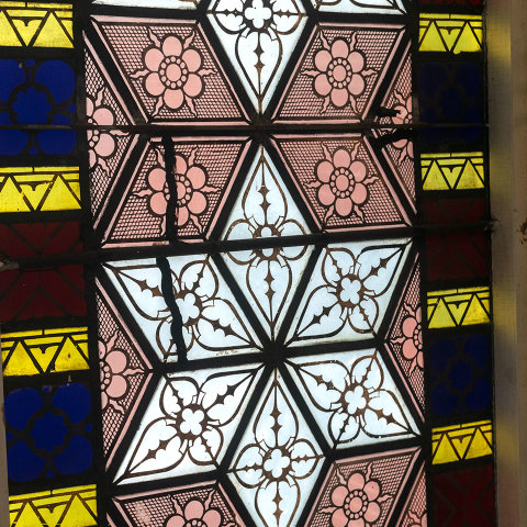 #38472 Antique Stained Glass Window image 2