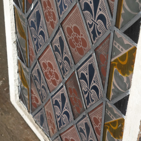 #38474 Antique Stained Glass Window image 6