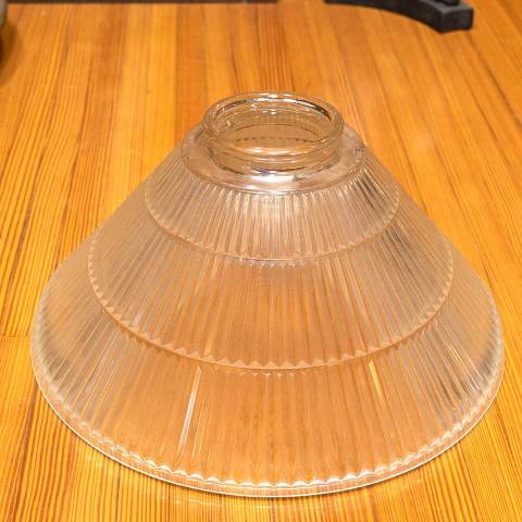 #38549 Salvaged Ribbed Glass Light Shade image 2