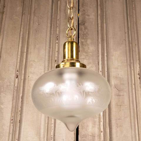 #38993 Reproduction Brass Pendant Light Fixture image 3