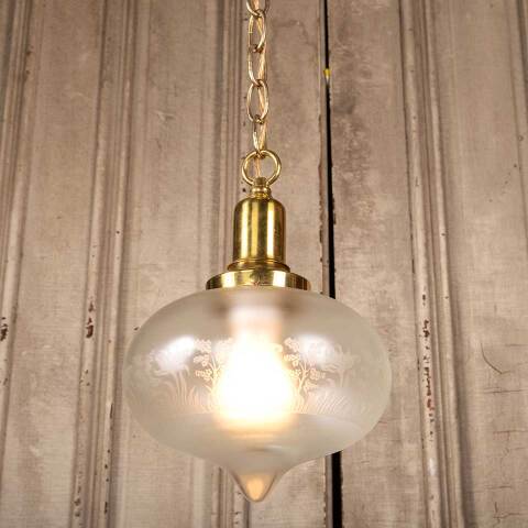 #38993 Reproduction Brass Pendant Light Fixture image 6