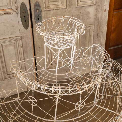 #39035 Antique Victorian Metal Wire Plant Stand image 3