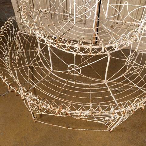 #39035 Antique Victorian Metal Wire Plant Stand image 6