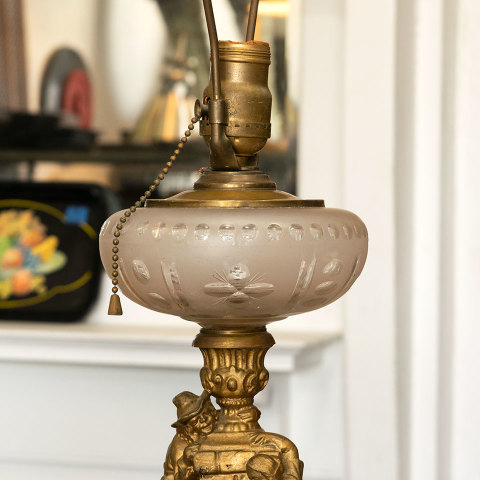 #39114 Antique Converted Table Lamp image 3