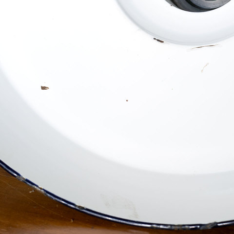 #39150 Salvaged Porcelain Enameled Industrial Light image 7