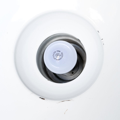 #39150 Salvaged Porcelain Enameled Industrial Light image 8