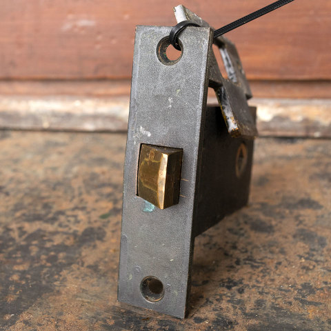 #39174 Salvaged Mortise Latch and Strike image 5