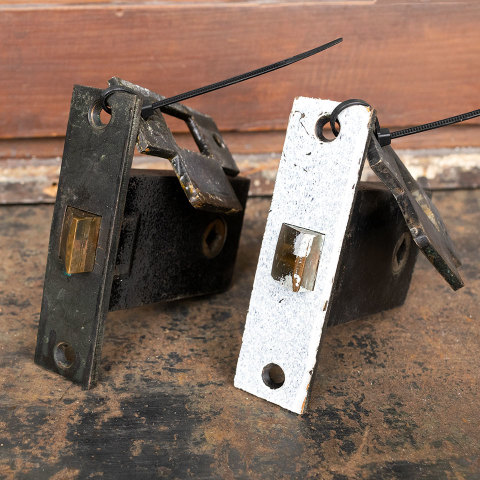 #39174 Salvaged Mortise Latch and Strike image 4