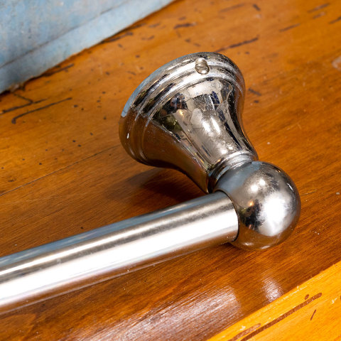 #39196 Salvaged Chrome Towel Bar image 5