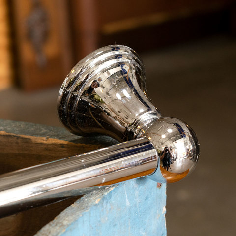 #39197 Salvaged Chrome Towel Bar image 3