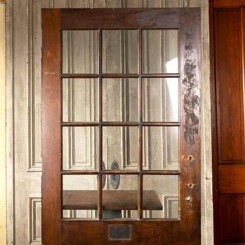 #39286 39x82 Antique Wood Classroom Door image 2