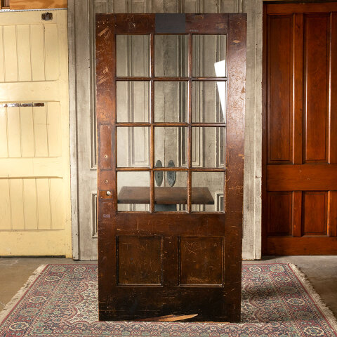 #39286 39x82 Antique Wood Classroom Door image 5
