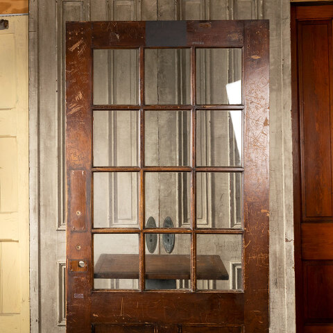 #39286 39x82 Antique Wood Classroom Door image 6