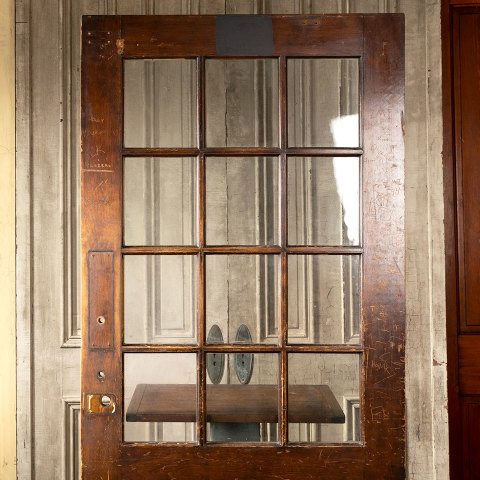 #39289 39x82 Antique Wood Classroom Door image 6