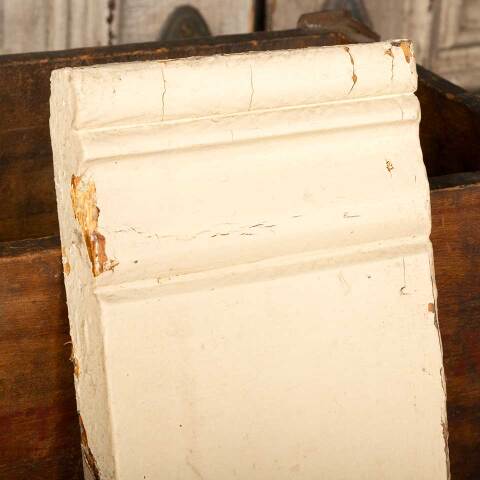#39453 Antique Painted Wood Door Plinth Trim Block image 2