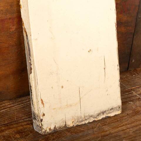 #39453 Antique Painted Wood Door Plinth Trim Block image 3