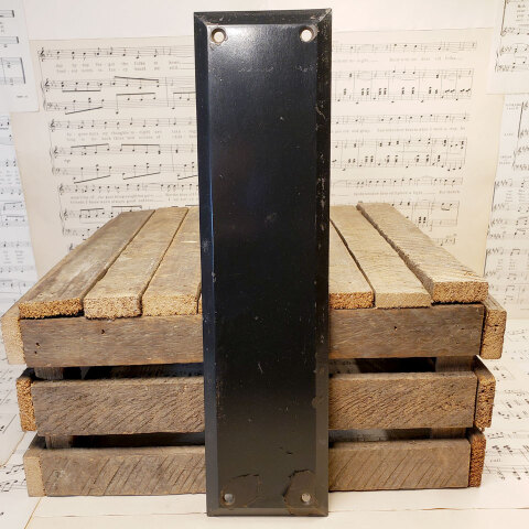 #39493 Antique Cast Iron Push Plate Door Hardware image 5