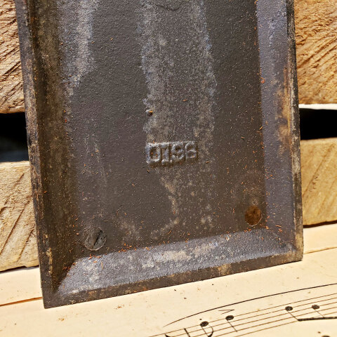 #39493 Antique Cast Iron Push Plate Door Hardware image 3