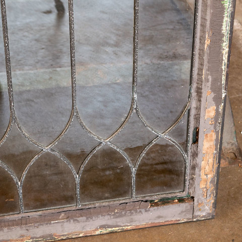 #39796 Salvaged Antique Leaded Glass Window Sash image 6