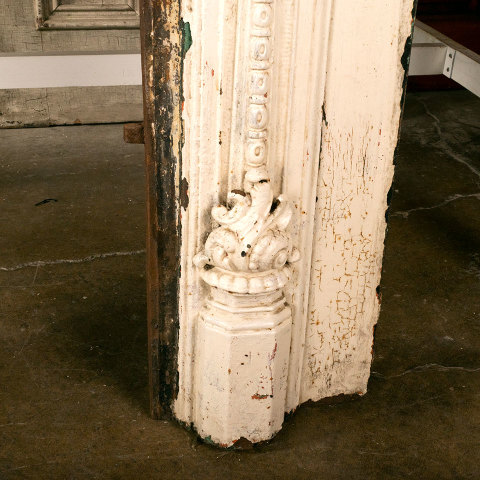 #39810 Antique Ornate Cast Iron Fireplace Surround image 6