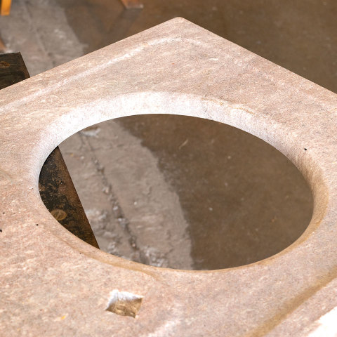 #39951 Victorian Double Bowl Marble Sink Top image 6