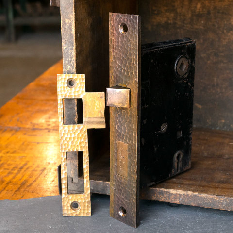 #40048 Antique JB Schroder Door Mortise Latch Set image 2