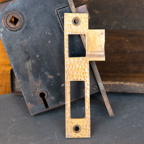 #40048 Antique JB Schroder Door Mortise Latch Set image 5