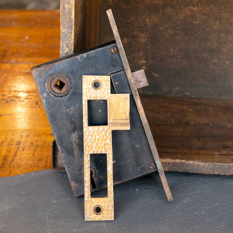 #40048 Antique JB Schroder Door Mortise Latch Set image 6