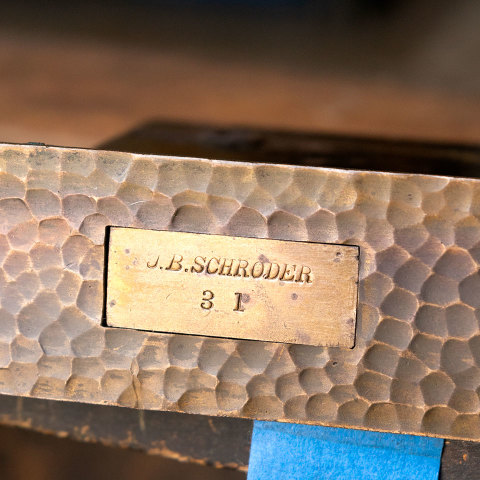 #40048 Antique JB Schroder Door Mortise Latch Set image 7