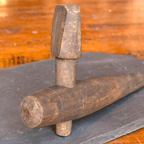 #40059 Antique Wood Barrel Bung Tap image 2