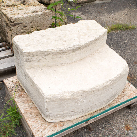 #40064 Antique Limestone Carriage Steps image 2