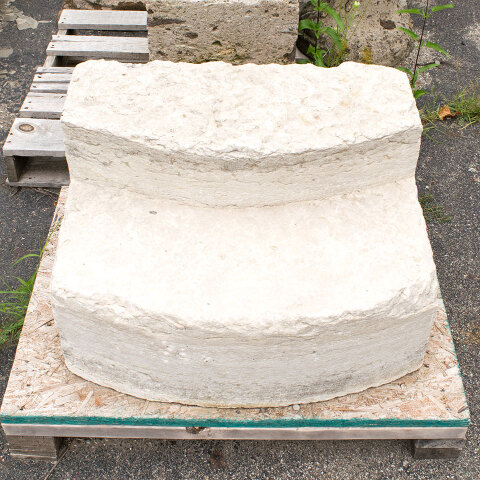 #40064 Antique Limestone Carriage Steps image 3