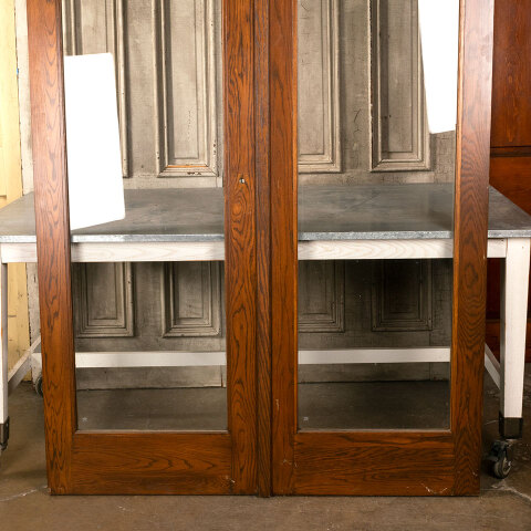 #40142 54x79 Salvaged Oak Full View Storm Doors image 3