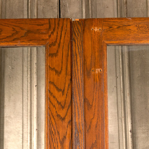 #40142 54x79 Salvaged Oak Full View Storm Doors image 4