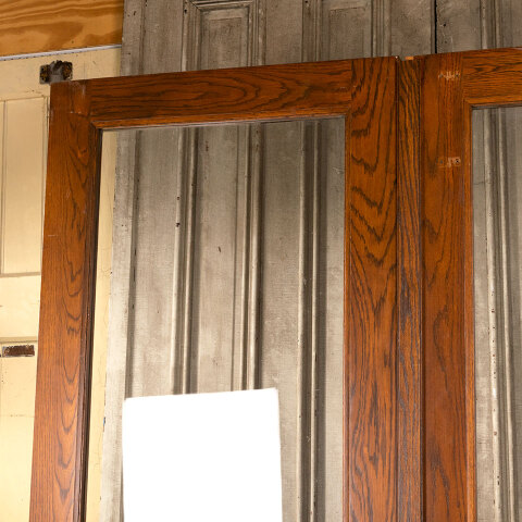 #40142 54x79 Salvaged Oak Full View Storm Doors image 5