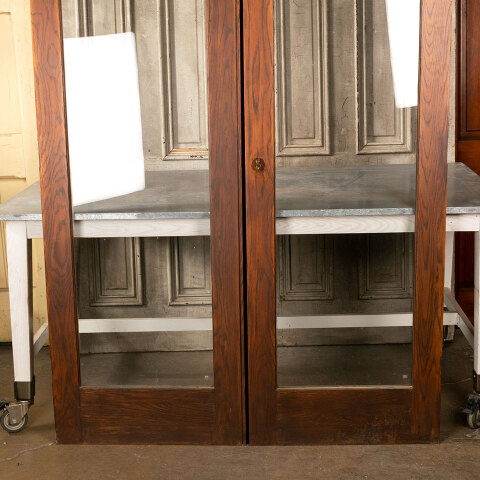 #40142 54x79 Salvaged Oak Full View Storm Doors image 8