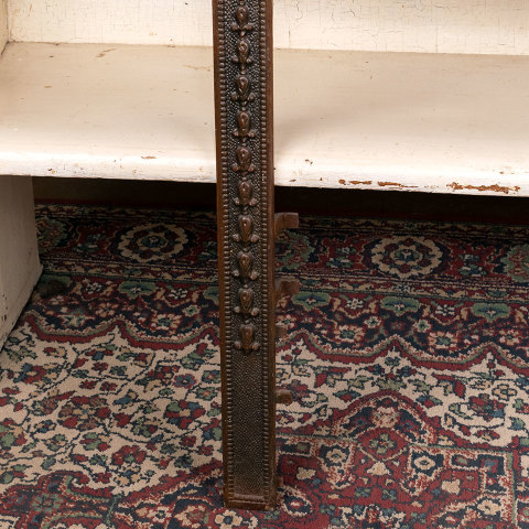 #40176 Antique Cast Iron Fireplace Surround image 4