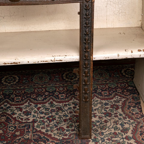 #40176 Antique Cast Iron Fireplace Surround image 5