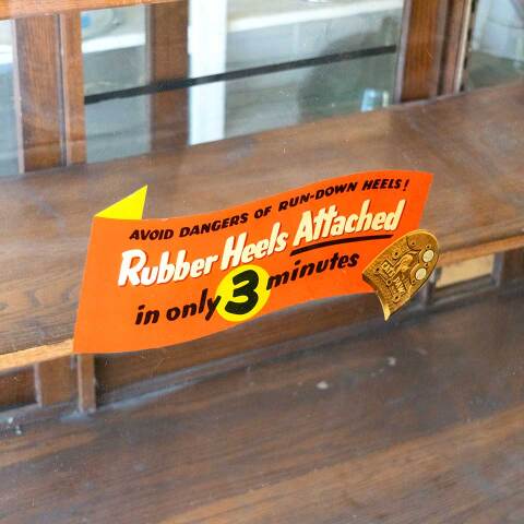 #40190 Antique Shoe Store Showcase Display Cabinet image 3