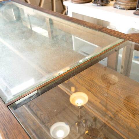 #40190 Antique Shoe Store Showcase Display Cabinet image 5