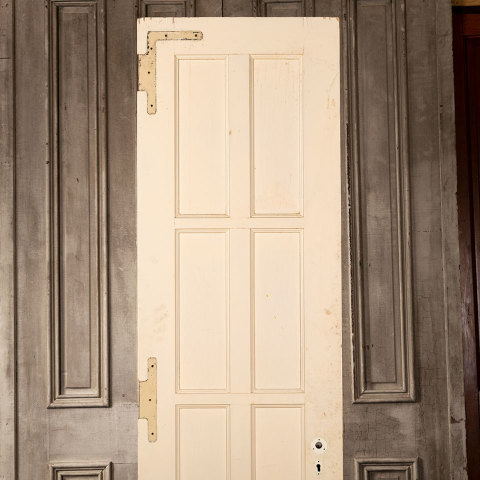 #40232 22x84 Antique 8 Panel Wood Interior Door image 2