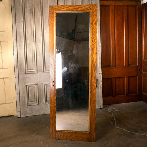 #40255 28x80 6 Panel Oak Interior Door w/ Mirror image 4