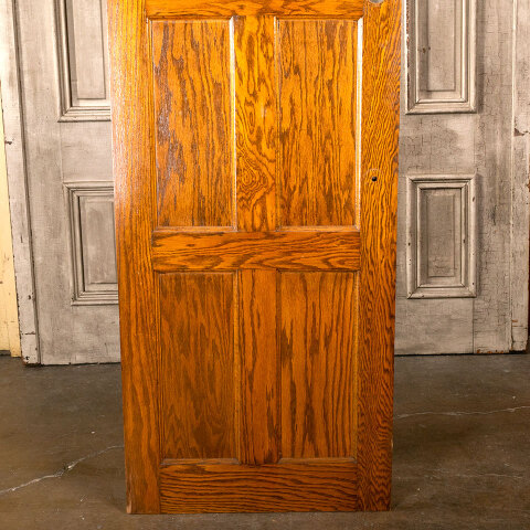 #40258 28x79 Salvaged 6 Panel Oak Interior Door image 3