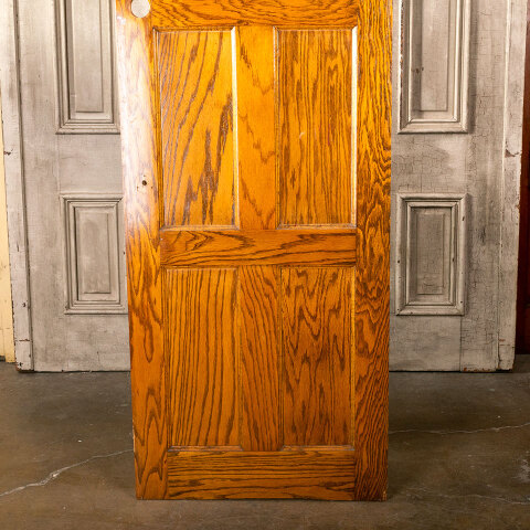 #40265 28x79 Salvaged 6 Panel Oak Interior Door image 6