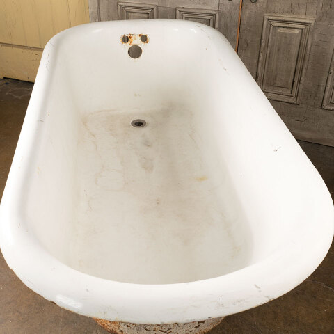 #40272 30x60 Antique Cast Iron Skirted Bathtub image 7