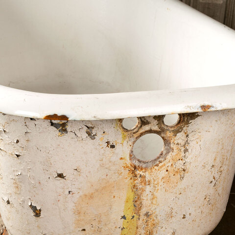 #40272 30x60 Antique Cast Iron Skirted Bathtub image 6