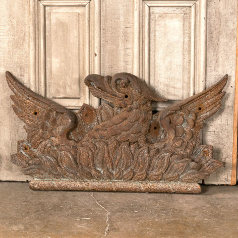 #40300 Antique Cast Iron Phoenix Building Ornaments image 2