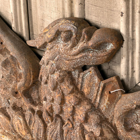 #40300 Antique Cast Iron Phoenix Building Ornaments image 6